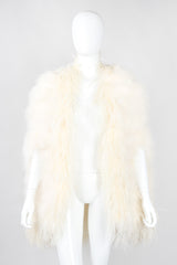 Recess Los Angeles Vintage Ostrich Trimmed Marabou Feather Cape