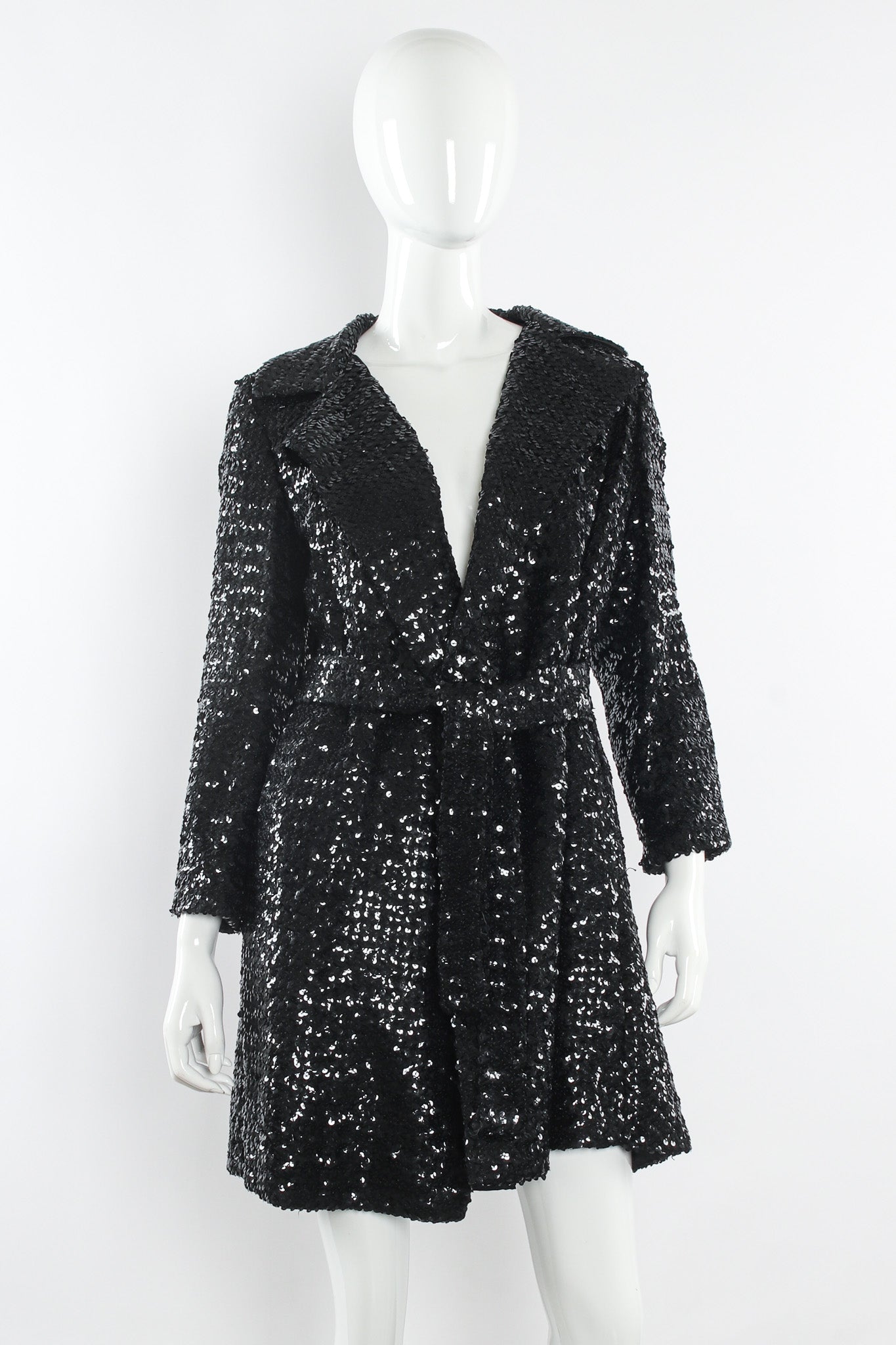 Vintage Sequin Coat Dress mannequin front @ Recess Los Angeles