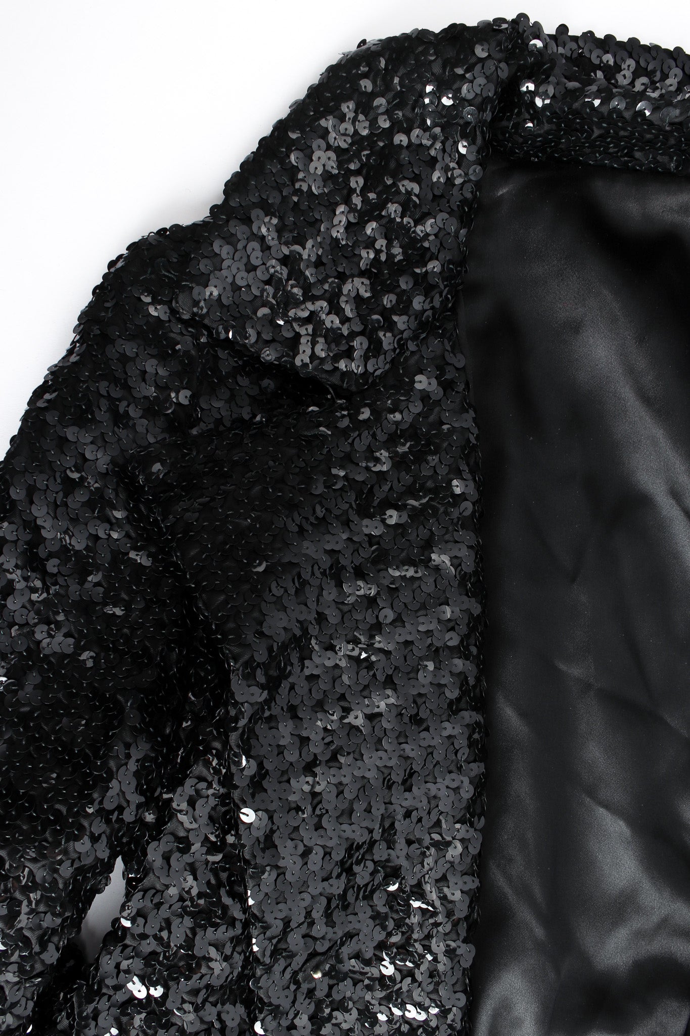 Vintage Sequin Coat Dress top collar/lining @ Recess Los Angeles