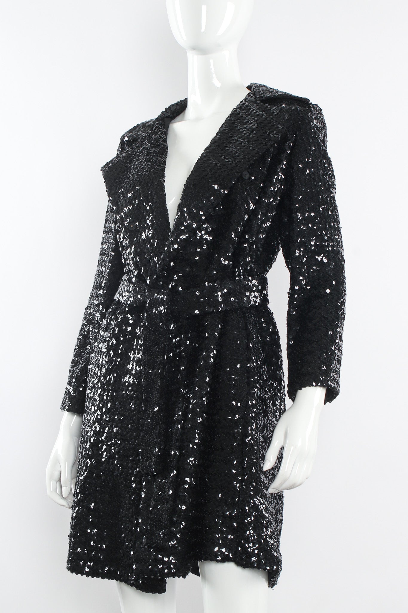 Vintage Sequin Coat Dress mannequin front angle @ Recess Los Angeles