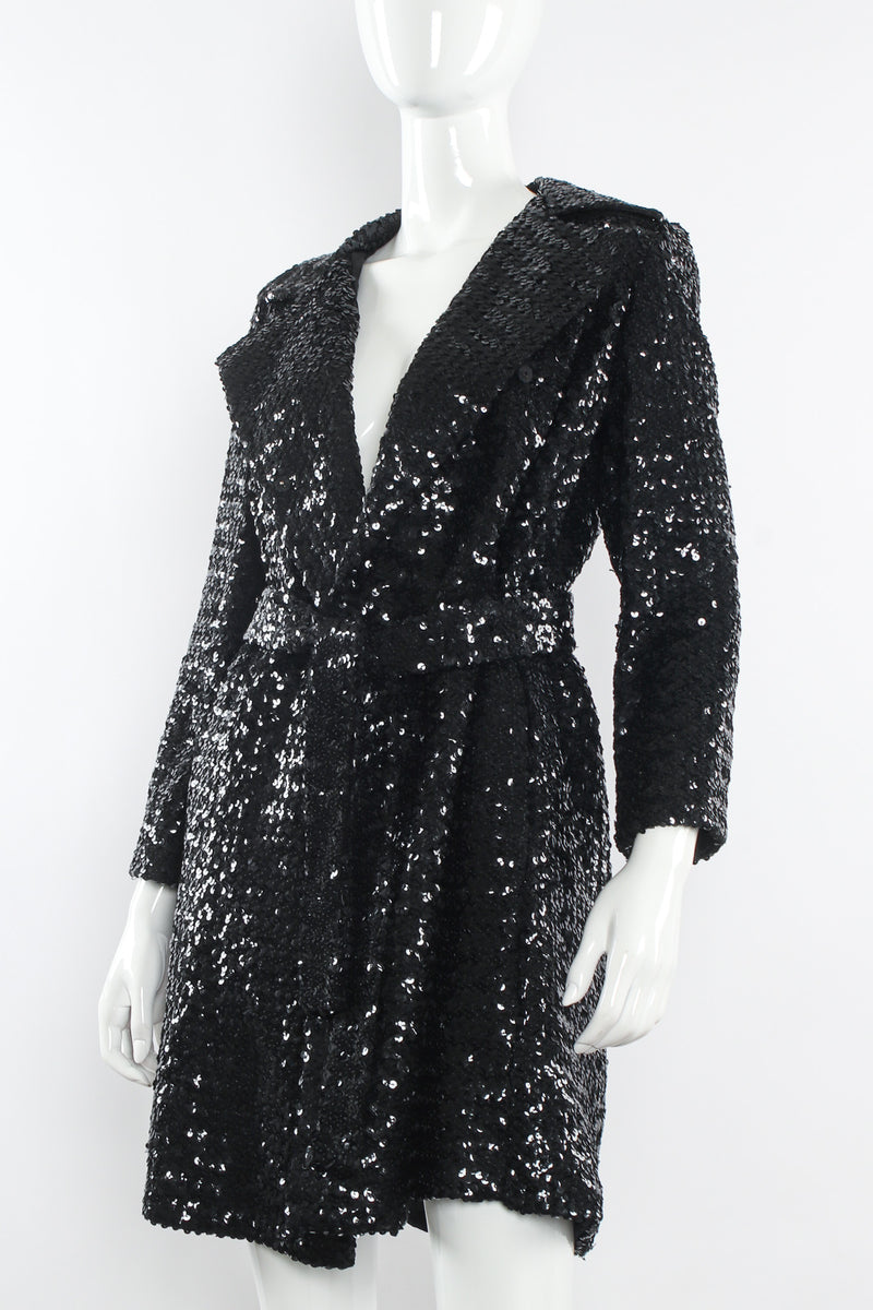 Vintage Sequin Coat Dress mannequin front angle @ Recess Los Angeles
