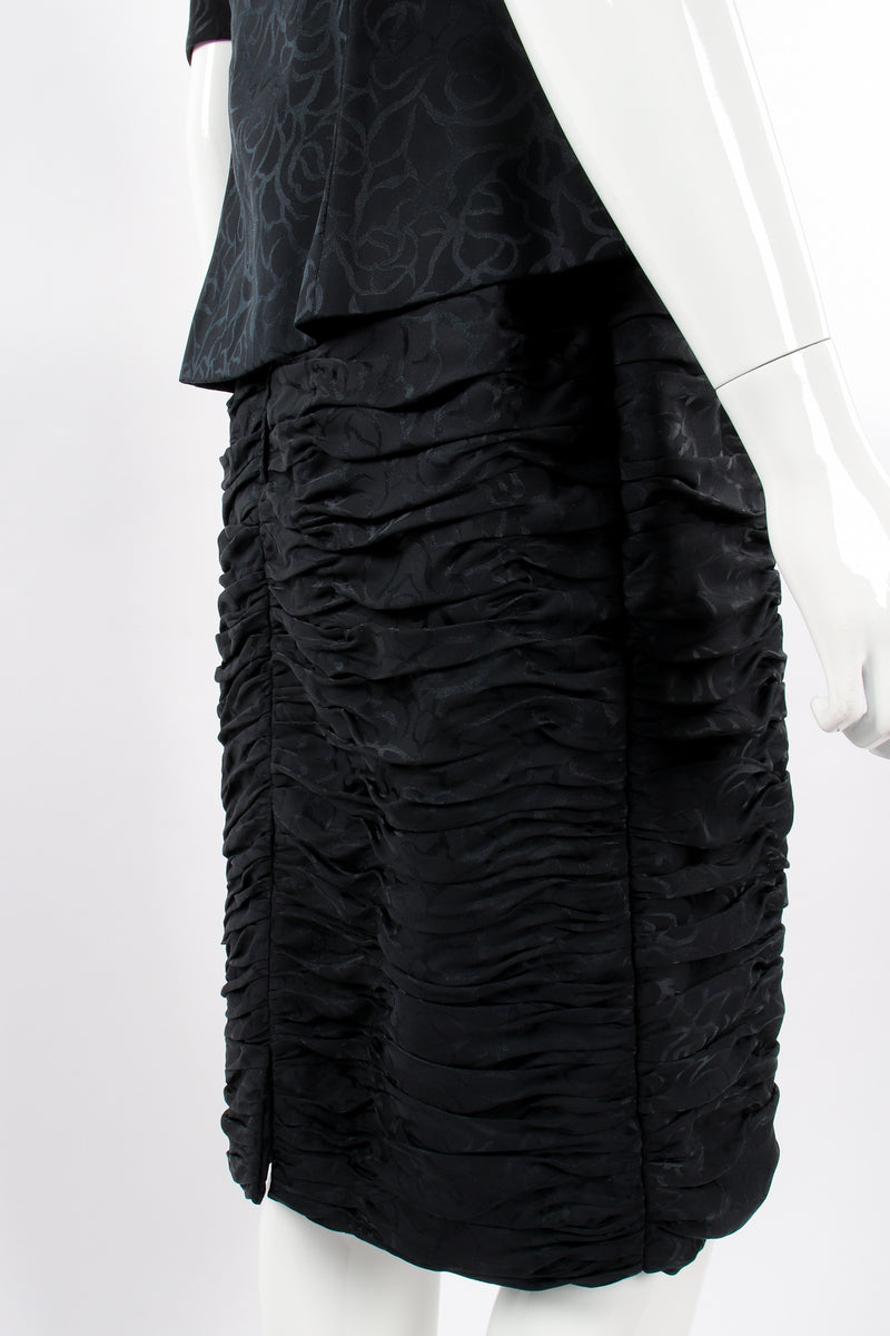 Vintage Silk Side Bow Top & Skirt Set on Mannequin skirt crop at Recess Los Angeles