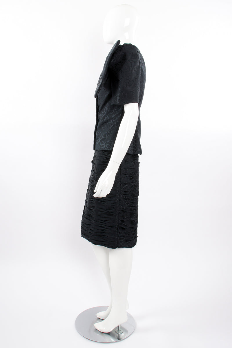 Vintage Silk Side Bow Top & Skirt Set on Mannequin side at Recess Los Angeles