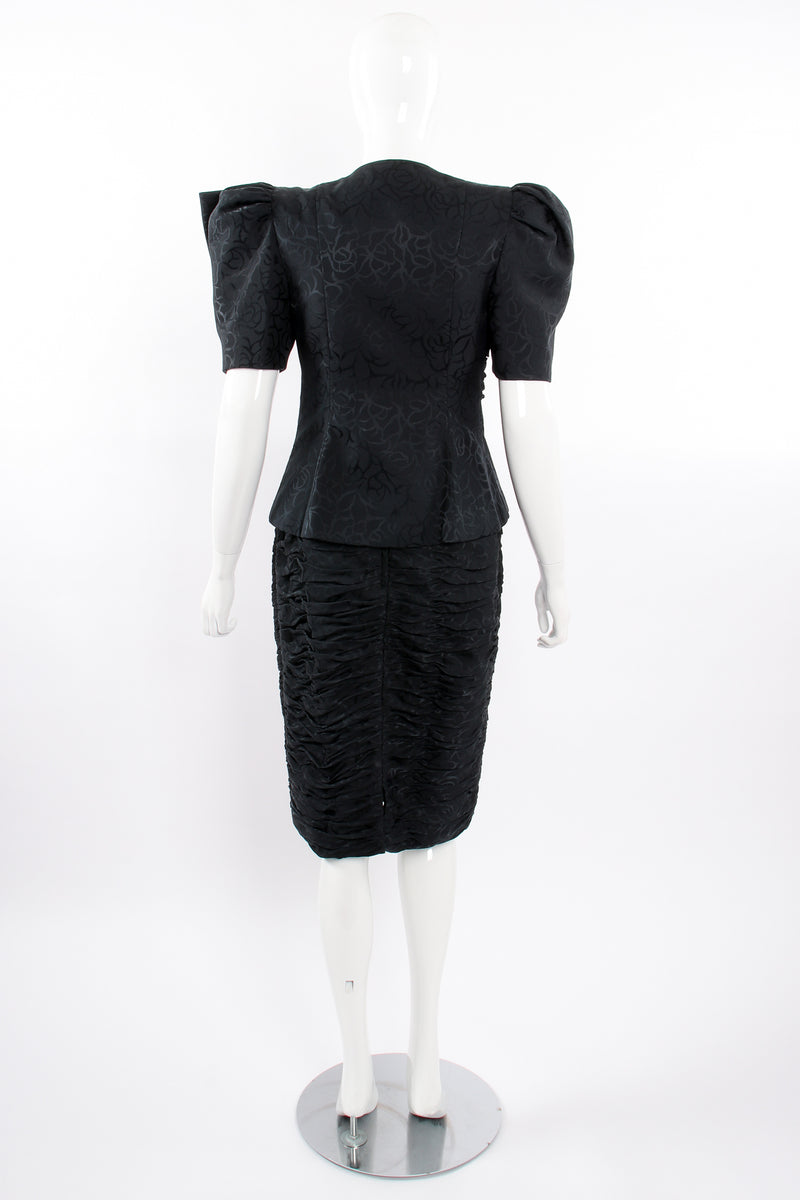 Vintage Silk Side Bow Top & Skirt Set on Mannequin back at Recess Los Angeles