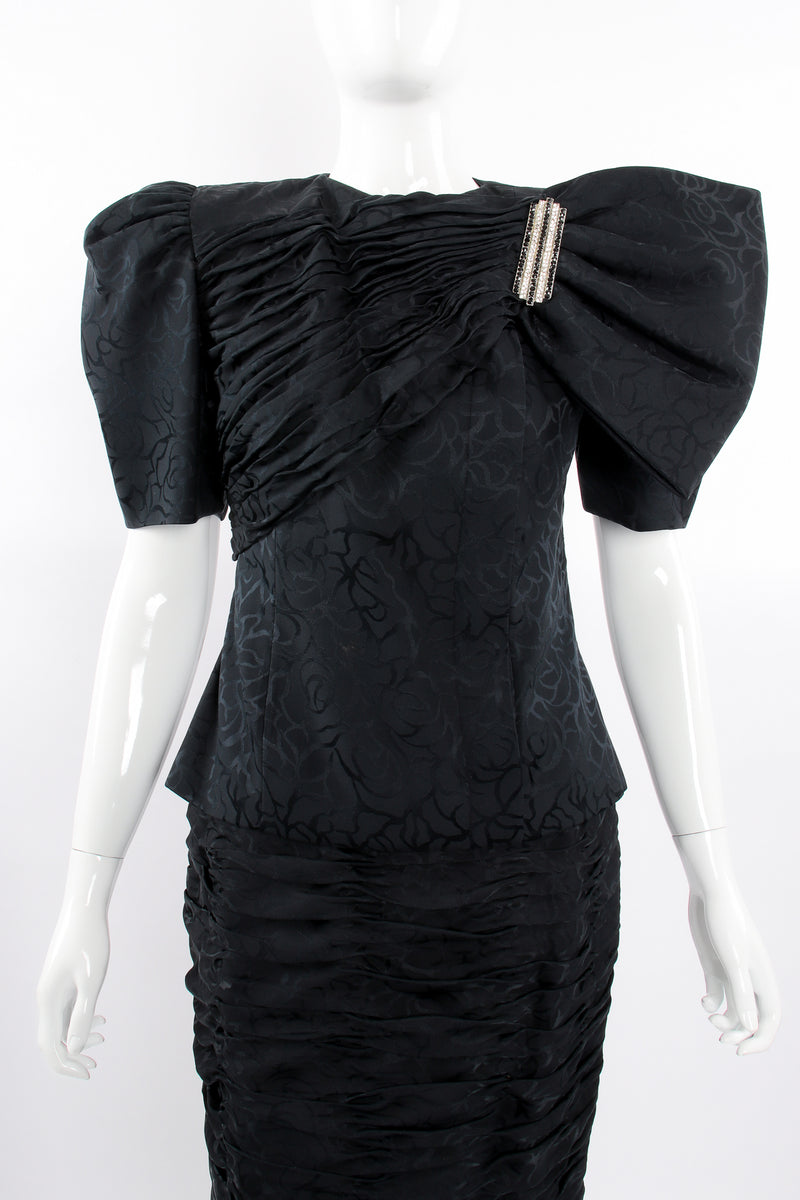 Vintage Silk Side Bow Top & Skirt Set on Mannequin crop at Recess Los Angeles
