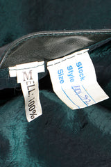 Vintage Geometric Fur Reversible Metallic nylon Bomber labels at Recess Los Angeles