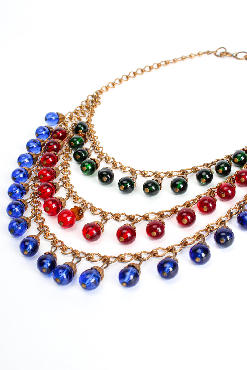 Vintage Tiered Glass Bead Bib Necklace at Recess Los Angeles