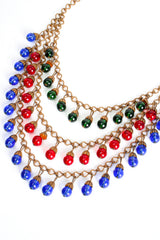 Vintage Tiered Glass Bead Bib Necklace at Recess Los Angeles