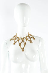 Vintage Concentric Spiral Bib Necklace mannequin necklace @ Recess Los Angeles