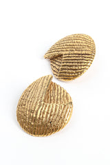 Vintage Geo Hammered Plate Earrings front @ Recess LA