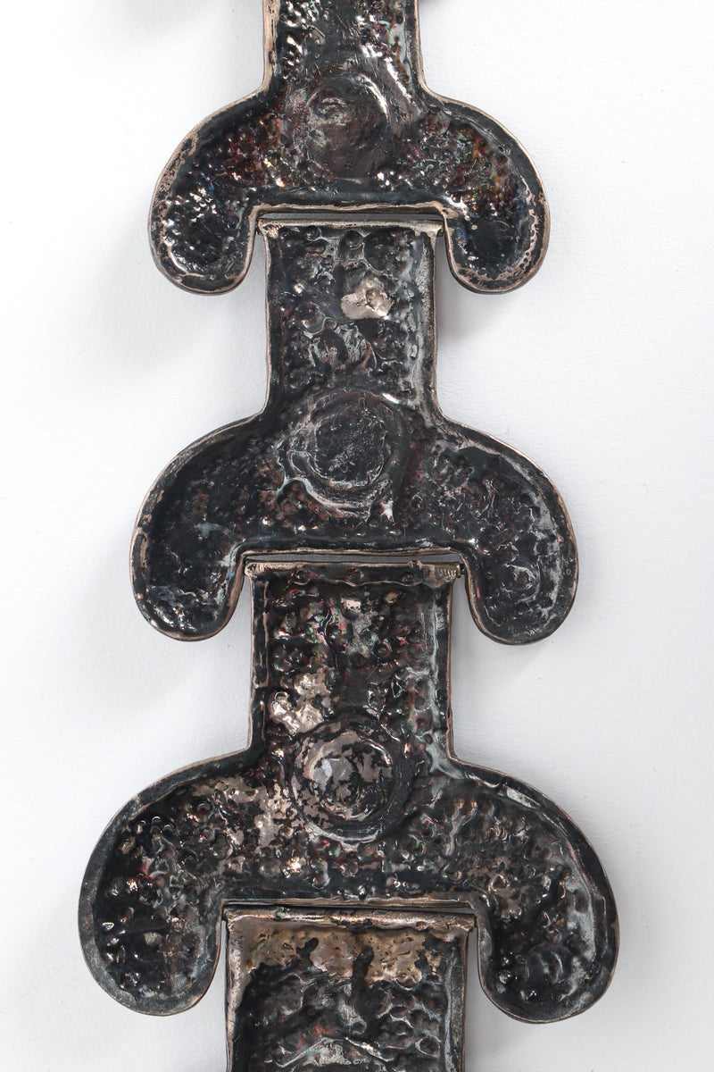 Vintage Byzantine Cabochon Plate Collar Necklace back detail @ Recess Los Angeles