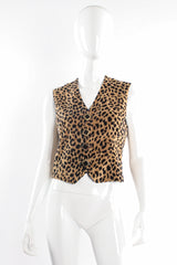 Velvet Cheetah Vest & Pant Set