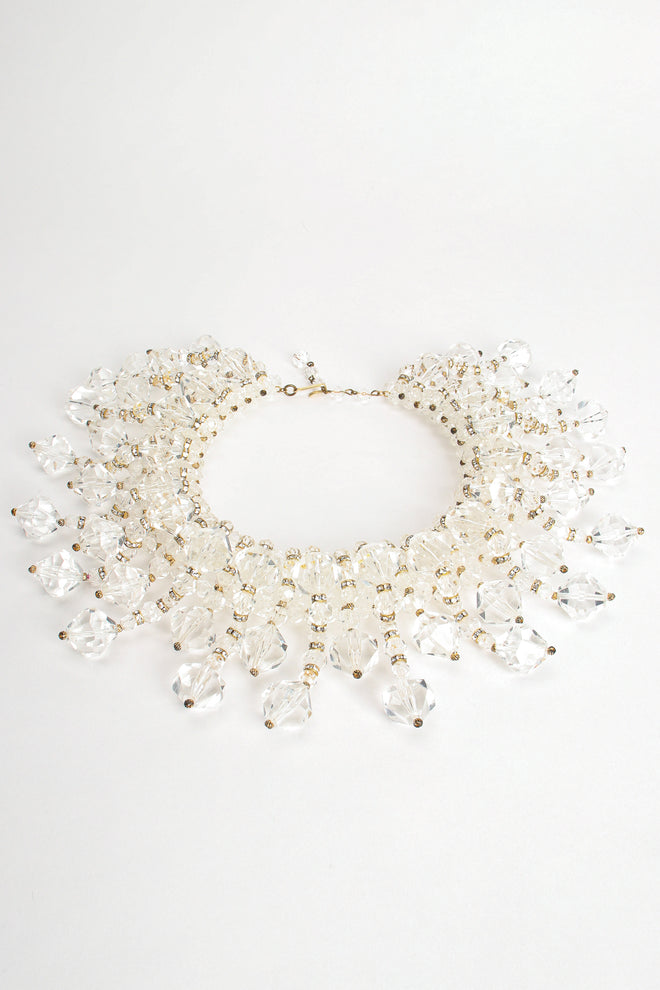 Vintage Lucite Icicle Collar Necklace at Recess Los Angeles