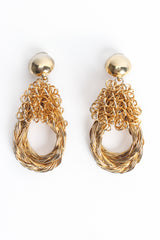 Coil Wire Braid Intertwined Earrings