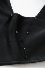 Vintage Mystique Drape Dress shoulder bead details @ Recess LA