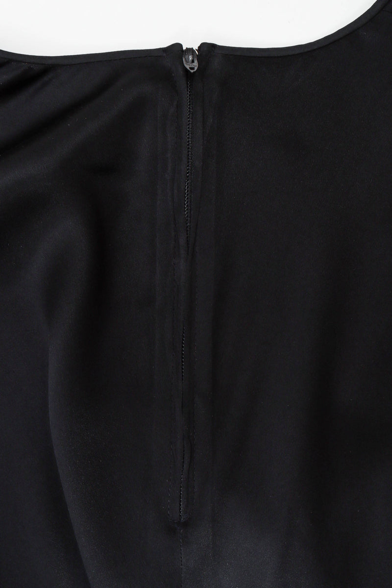 Vintage Mystique Drape Dress back collar zipper detail @ Recess LA