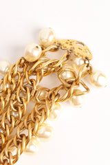 Vintage Prince Kamy Yar Triple Chain Pearl Collar light discolored clasp @ Recess LA