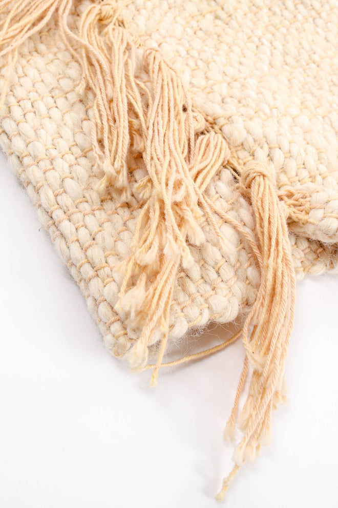 Vintage Yarn Fringe Yoke Blanket Vest tassels at Recess Los Angeles