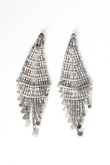 Vintage Waterfall Rhinestone Earrings back side @ Recess Los Angeles