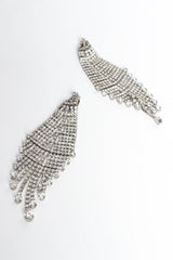 Vintage Waterfall Rhinestone Earrings diagonal @ Recess Los Angeles