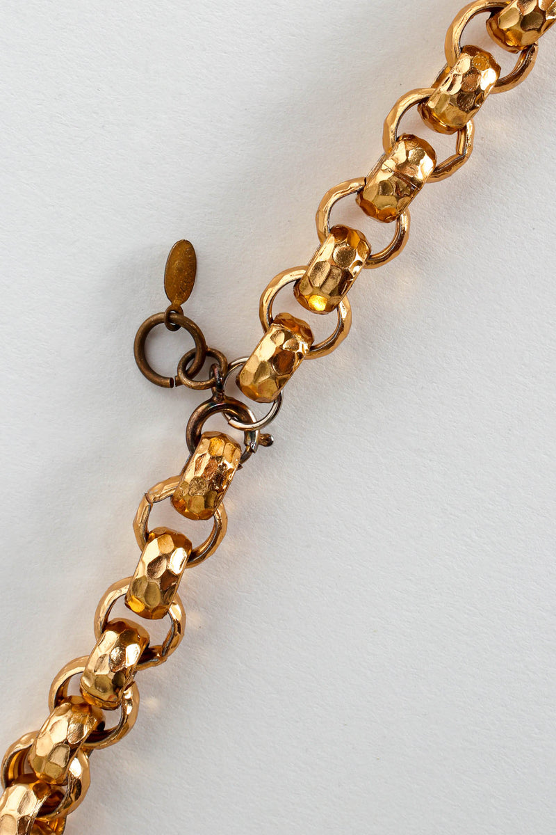 Vintage Cadoro Cabochon Lamp Pendant Necklace spring ring @ Recess Los Angeles