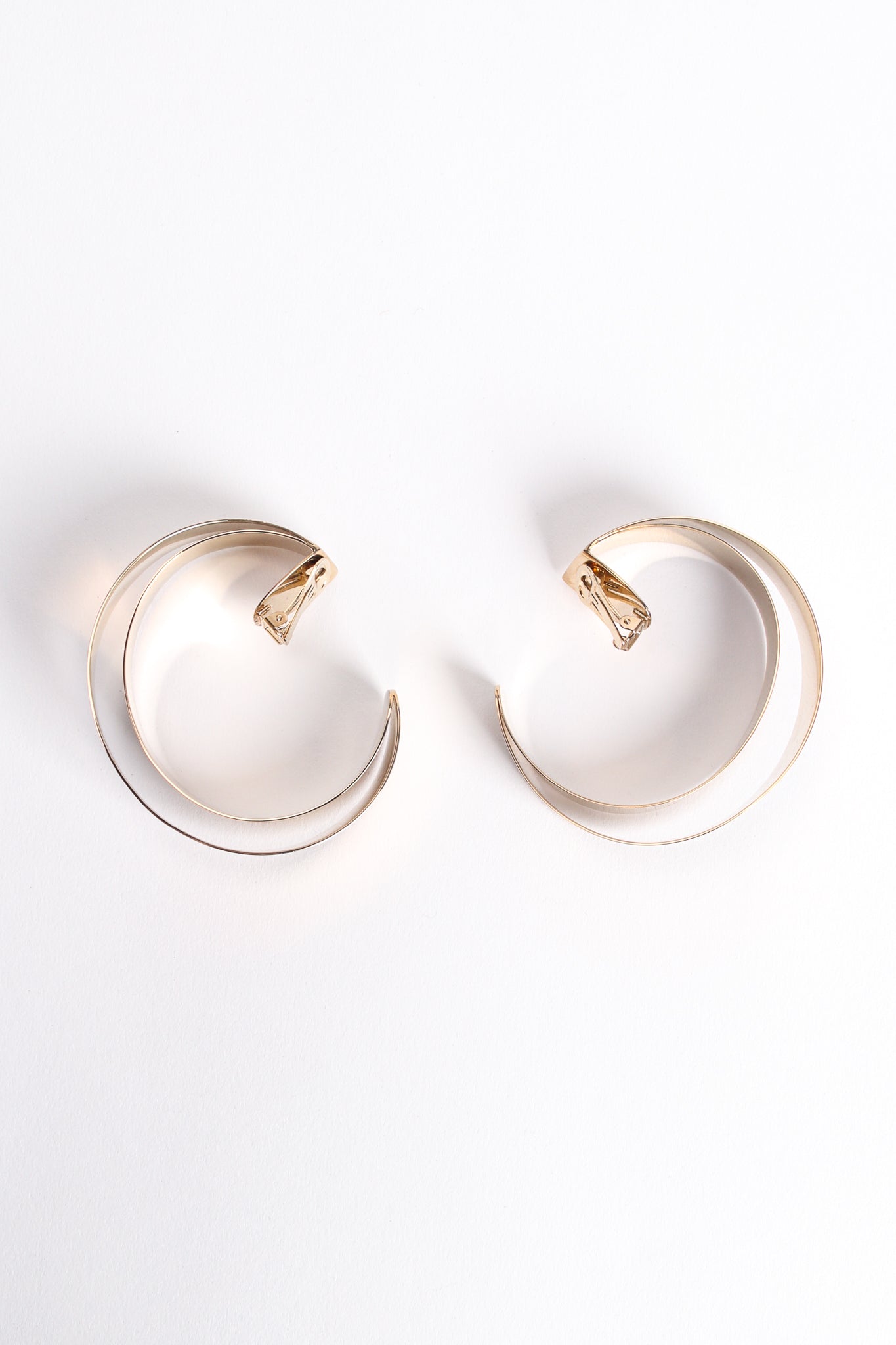 Vintage Double Cuff Clip Hoop Earrings at Recess Los Angeles