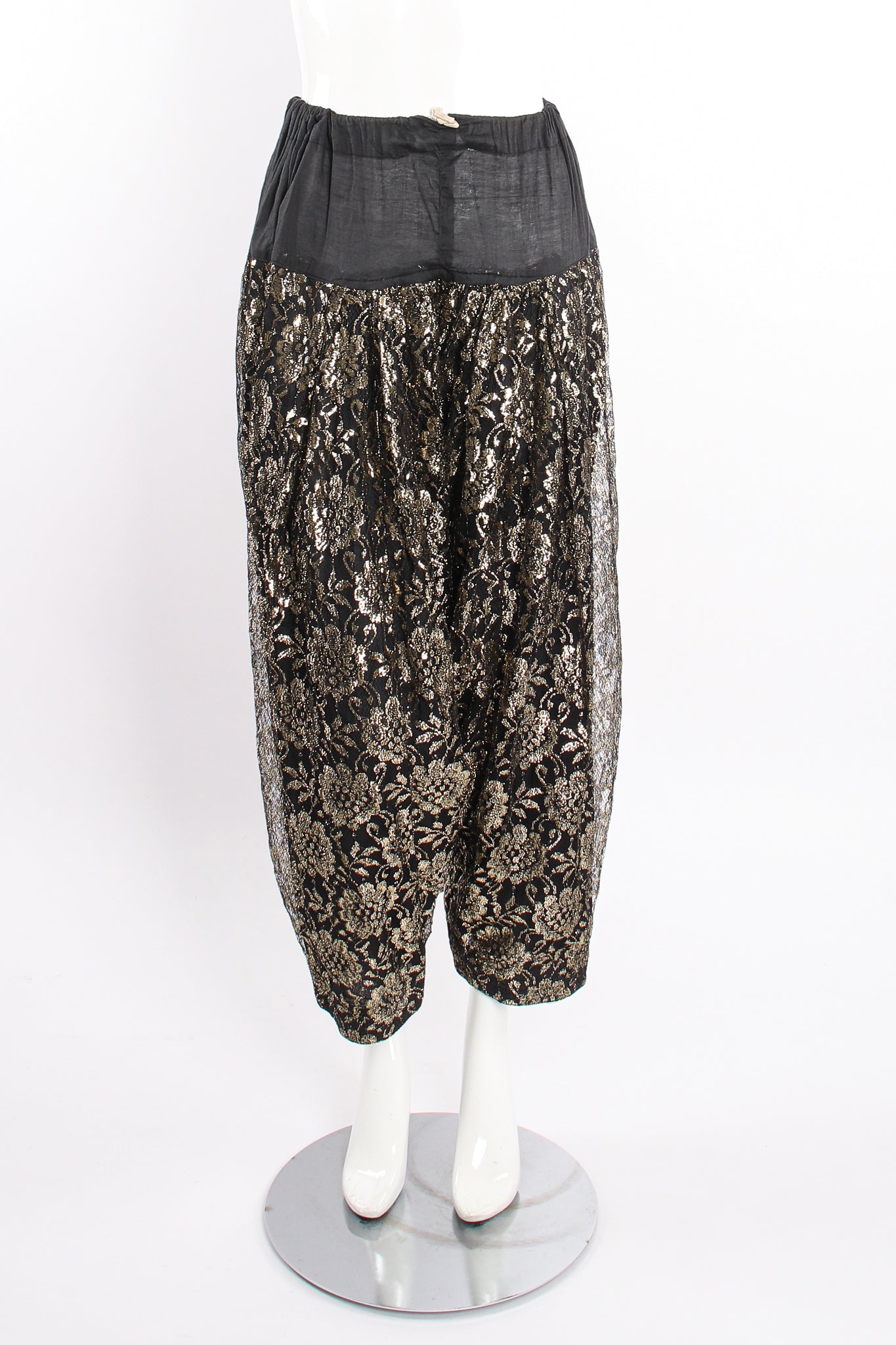 Vintage Metallic Lace Harem Pant Set on Mannequin front at Recess Los Angeles