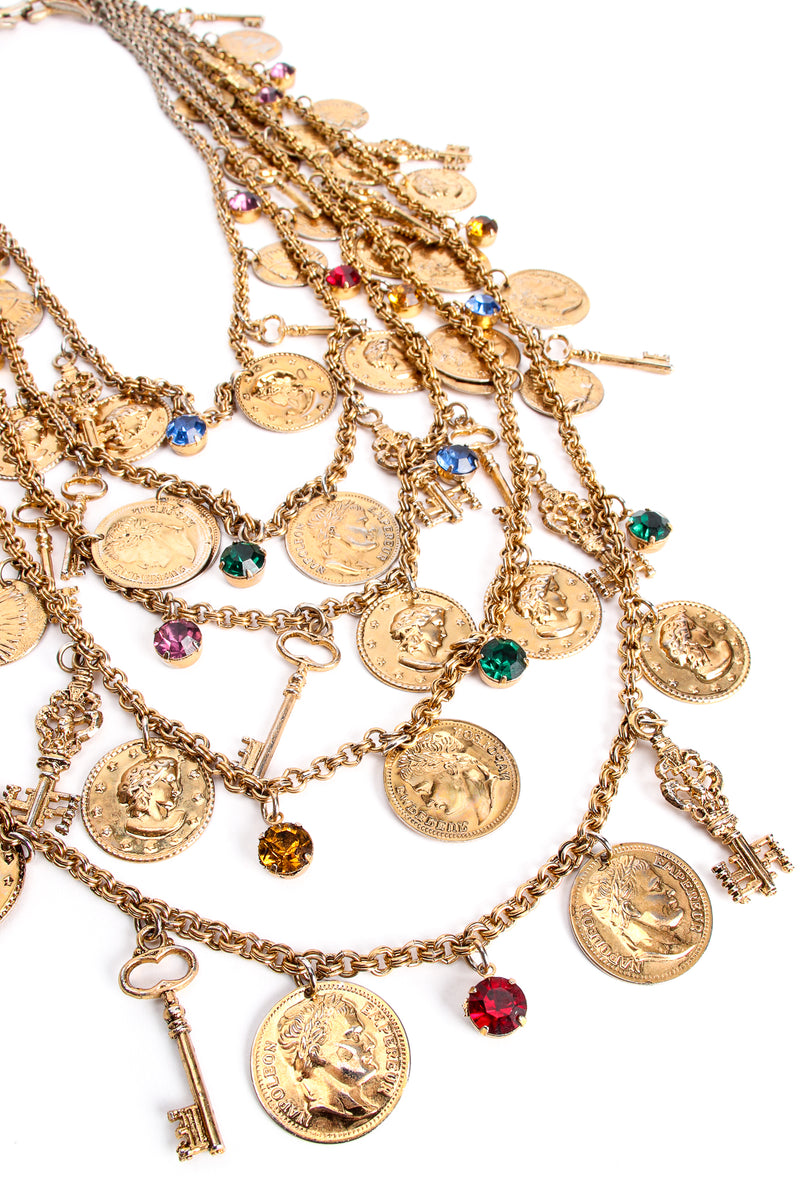 Vintage Multi-Strand Layered Treasure Charm Necklace at Recess Los Angeles