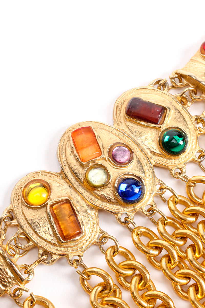 Vintage Jeweled Chain Fringe Belt detail at Recess Los Angeles