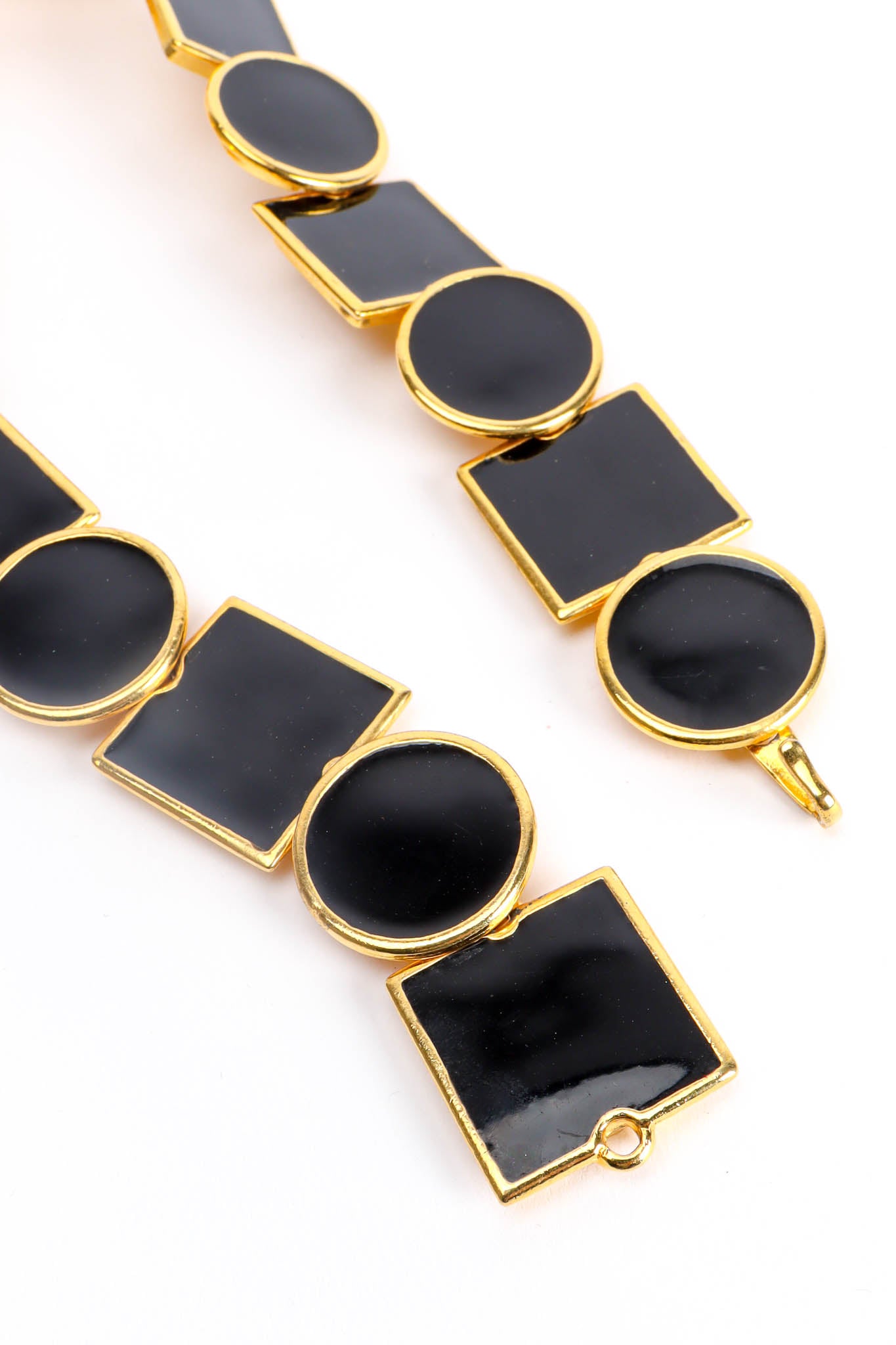 Enamel Shapes Necklace & Earring Set