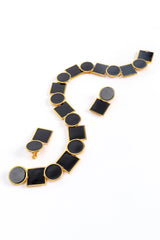 Enamel Shapes Necklace & Earring Set