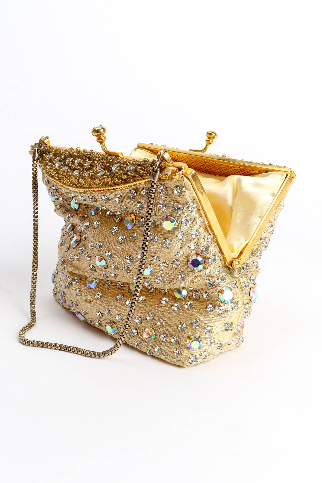 Vintage Daisy Rhinestone Pouch Bag opening @ Recess Los Angeles