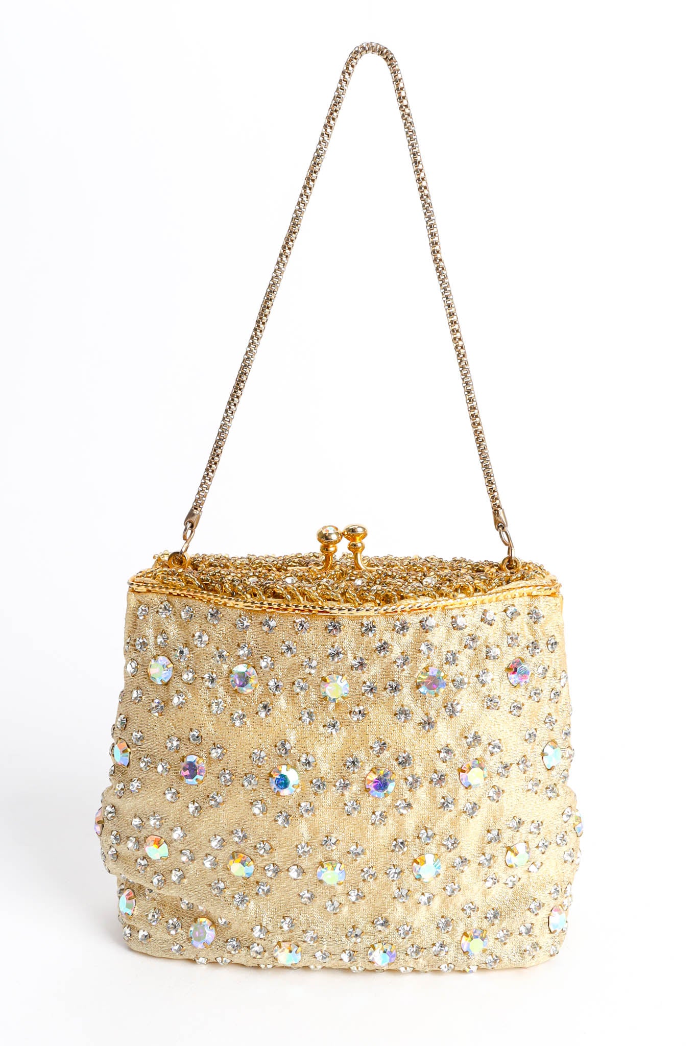 Vintage Daisy Rhinestone Pouch Bag front @ Recess Los Angeles