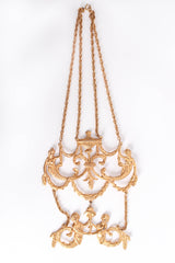 Baroque Mermaid Plate Pendant Necklace front lay flat @ Recess LA