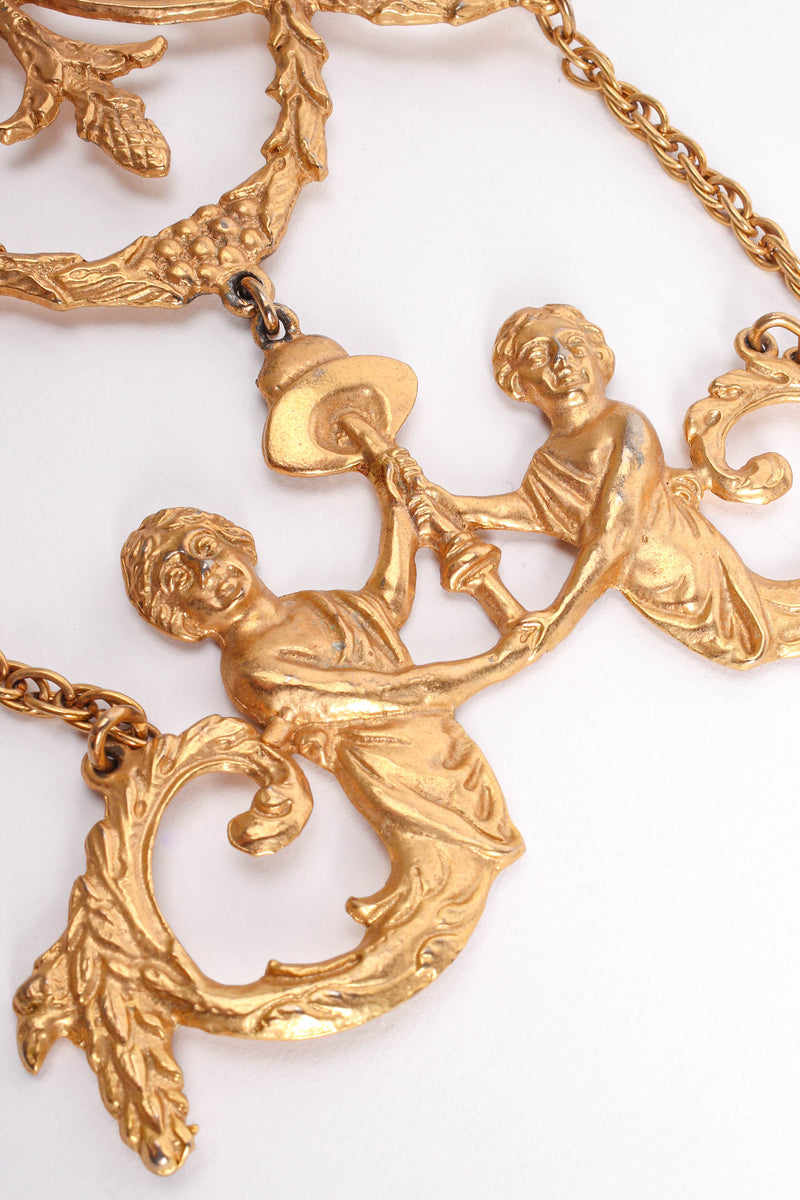 Baroque Mermaid Plate Pendant Necklace mermaid detail @ Recess LA