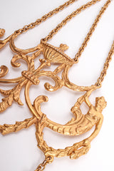 Baroque Mermaid Plate Pendant Necklace top pendant detail @ Recess LA