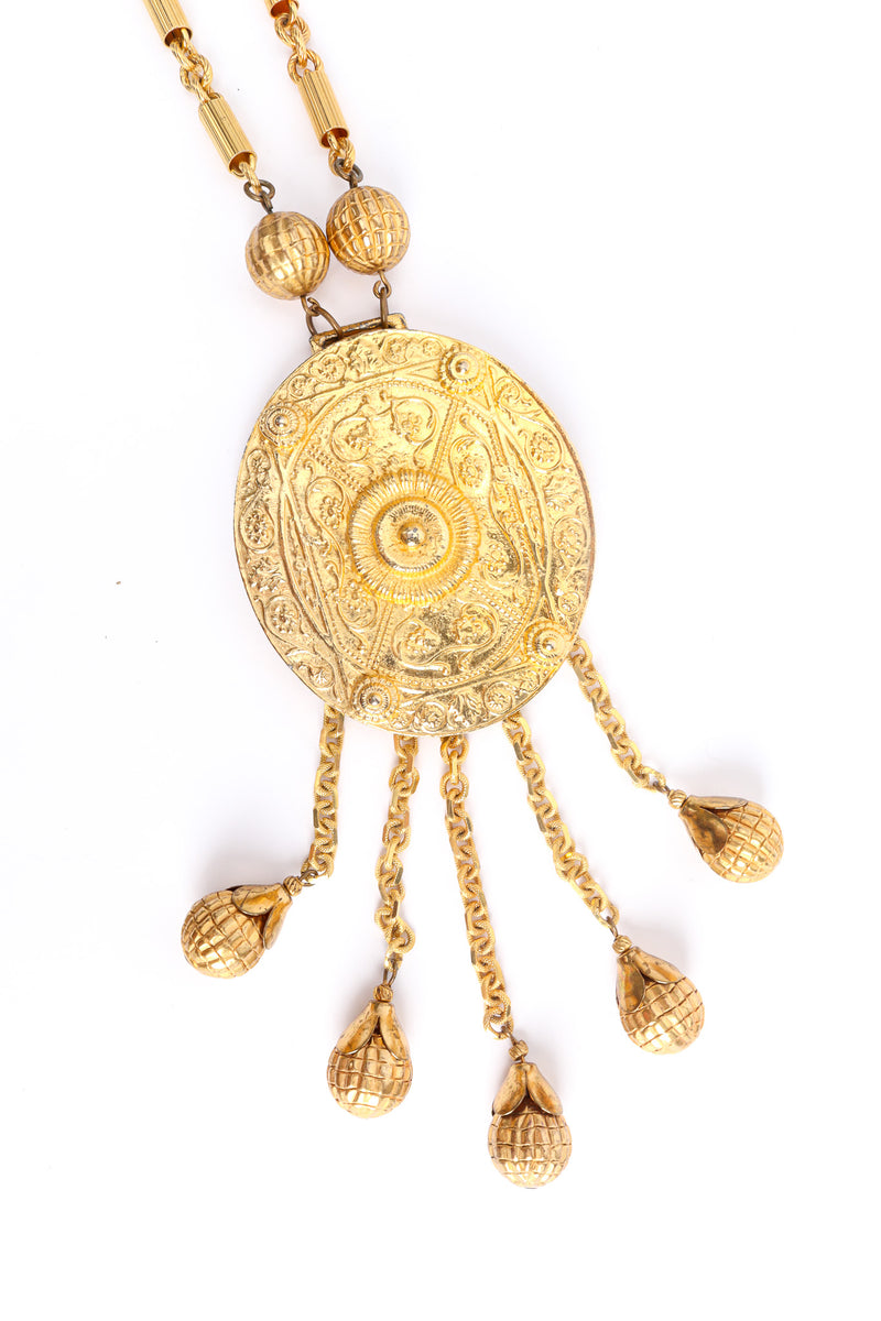 Vintage Byzantine Pendant Necklace pendant close @ Recess LA
