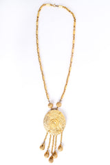 Vintage Byzantine Pendant Necklace clasped front @ Recess LA