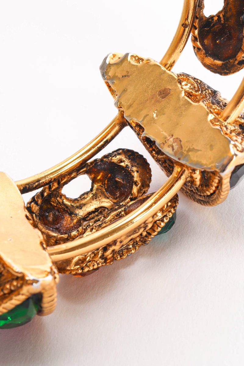 Vintage Chunky Jeweled Baroque Armband inner bangke detail @ Recess LA