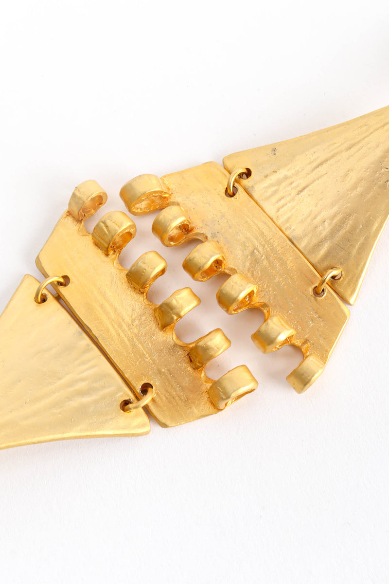 Vintage Double Triangle Drop Earrings fork detail  @ Recess Los Angeles