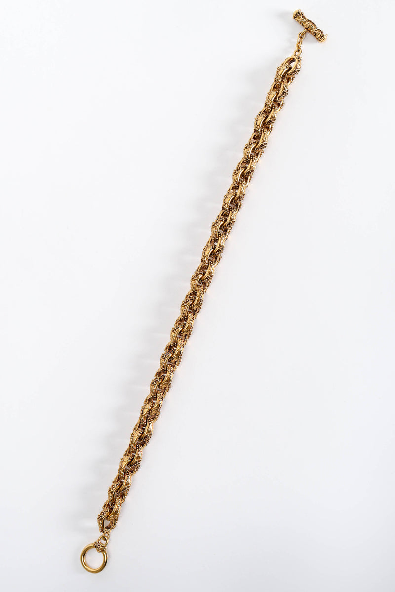 Vintage Grapevine Choker Necklace chain link details flat lay @ Recess LA