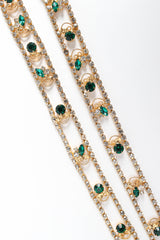 Vintage Filigree Rhinestone Crystal Cluster Belt links lined up @ Recess LA