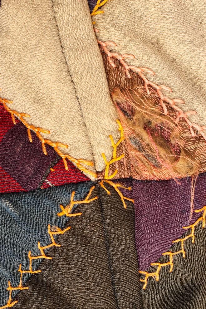 Vintage Multi-Colored Patchwork Print Blazer tears @ Recess Los Angeles