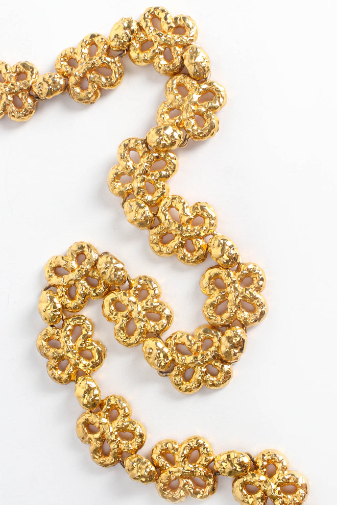Lucky Clover Hammered Necklace Belt
