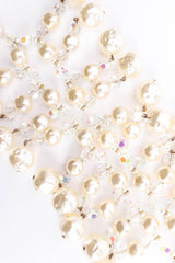 Vintage Iridescent Pearl Bib Choker Necklace beads close @ Recess Los Angeles