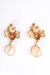 Vintage Mayan Crystal Earrings stud backing @ Recess Los Angeles