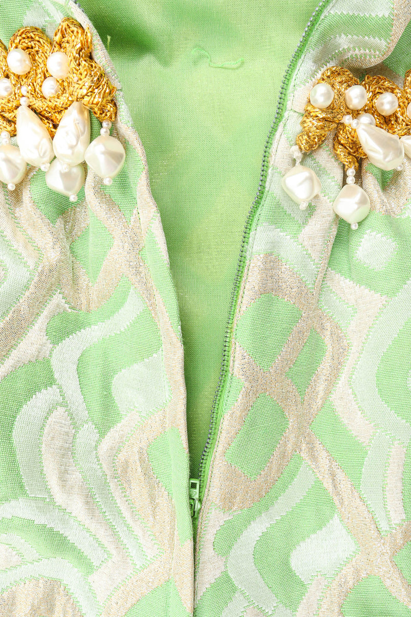 Vintage Abstract Pearl Empire Dress zipper @ Recess Los Angeles