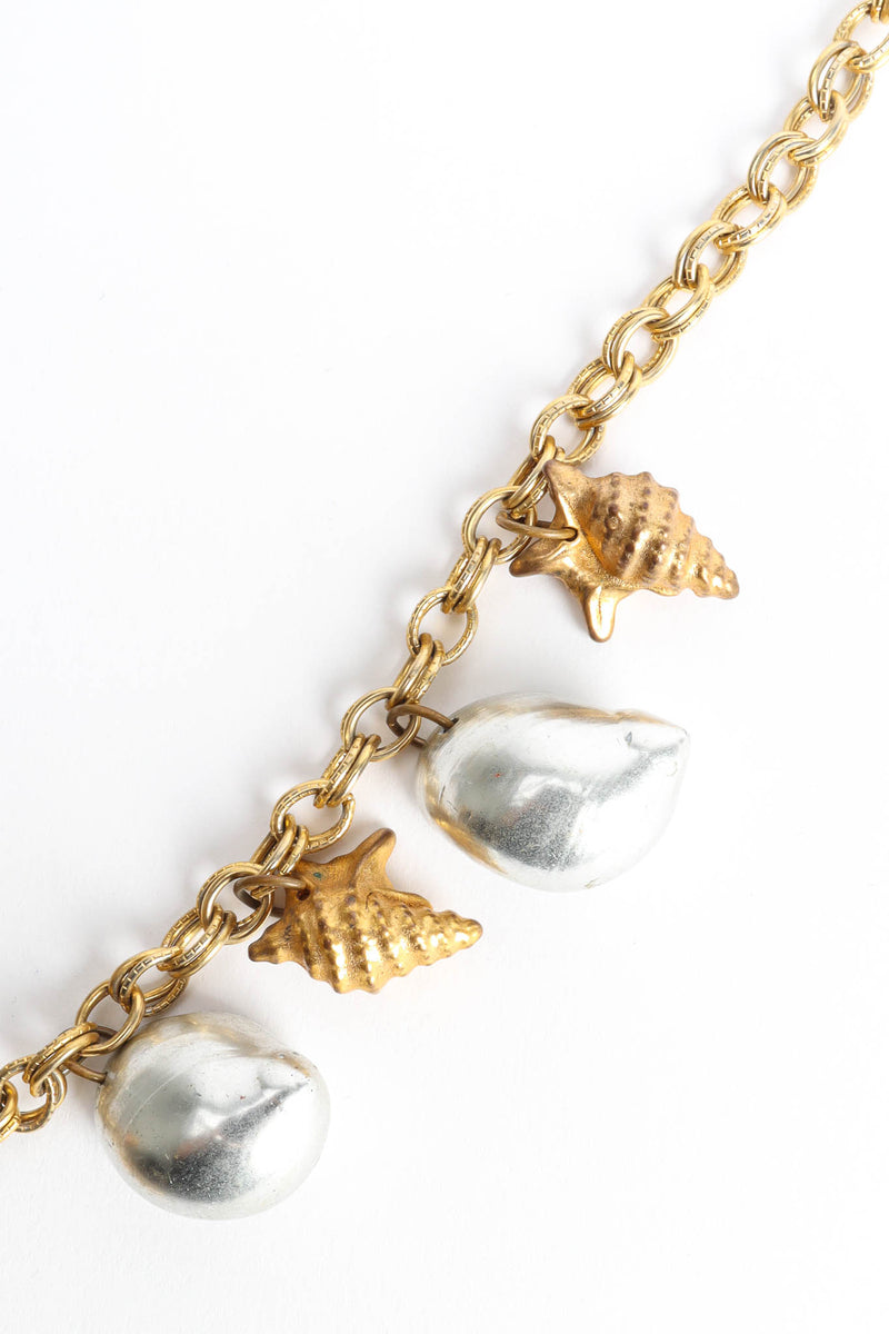 Vintage Seahorse Shell Necklace charms close @ Recess Los Angeles