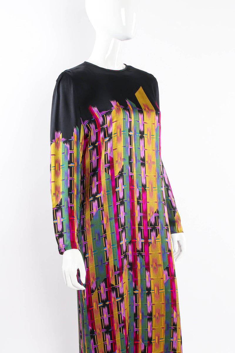 Vintage Abstract Crosshatch Shift Dress on mannequin crop at Recess Los Angeles