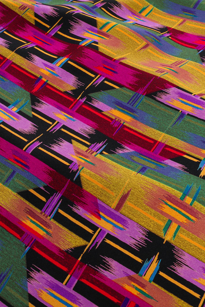Vintage Abstract Crosshatch Shift Dress pattern crop at Recess Los Angeles